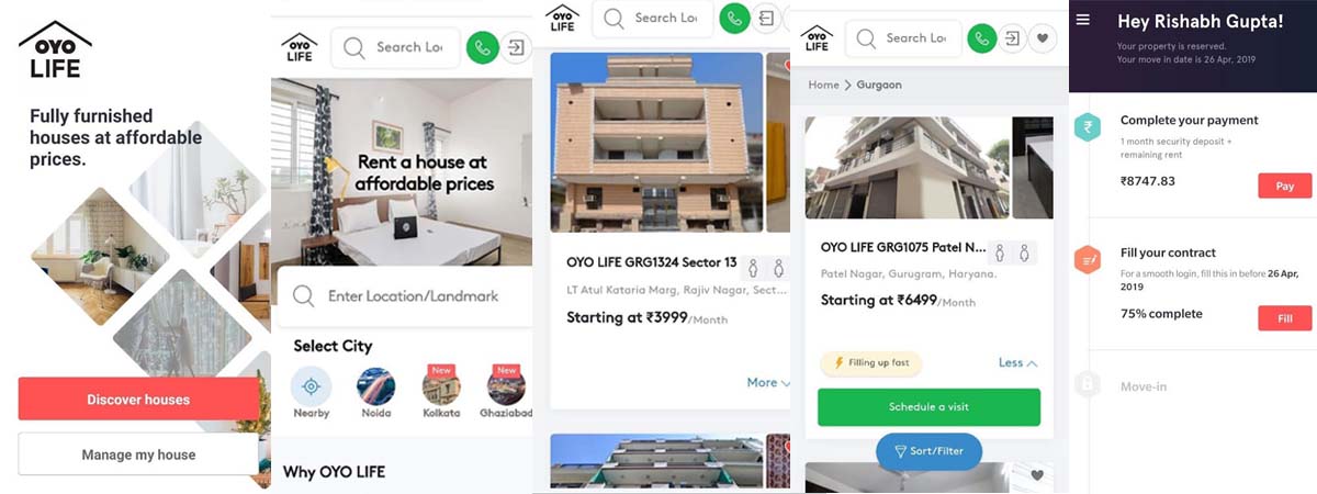 OYO life like Hotel Booking App Development Cost